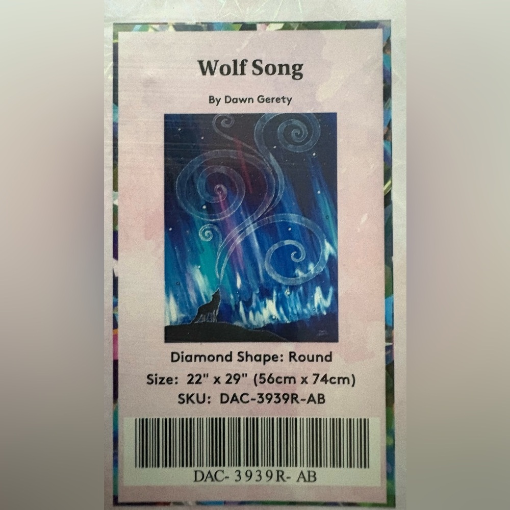🌟Diamond Art Club Wolf Song Dawn Gerety Diamond Painting Kit
